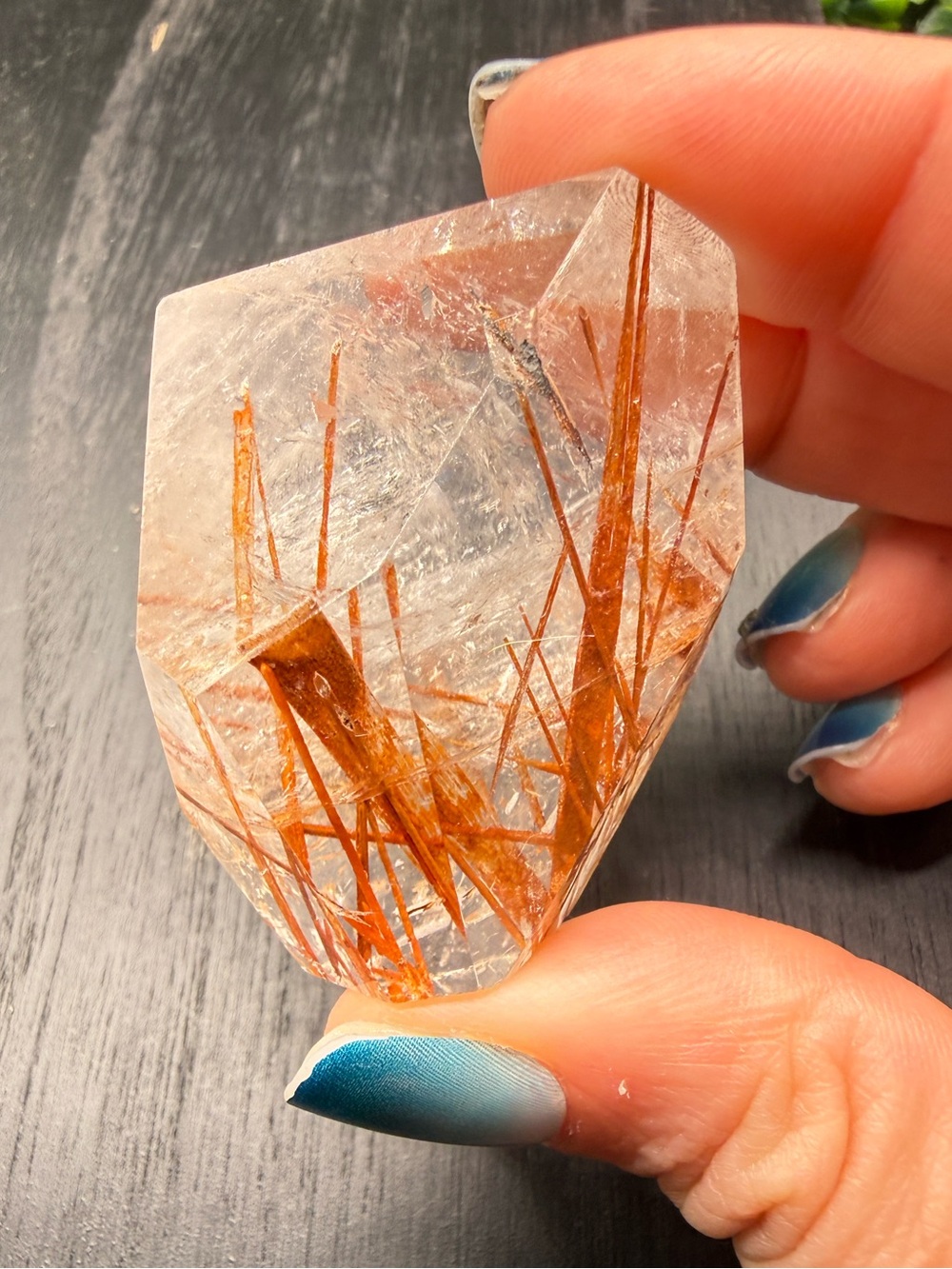 Red Rutilated Quartz Freeform - Picture 3 of 10